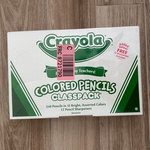 Crayola Colored Pencils ClassPack 240 Count 12 Colors Bulk School Art Supplies